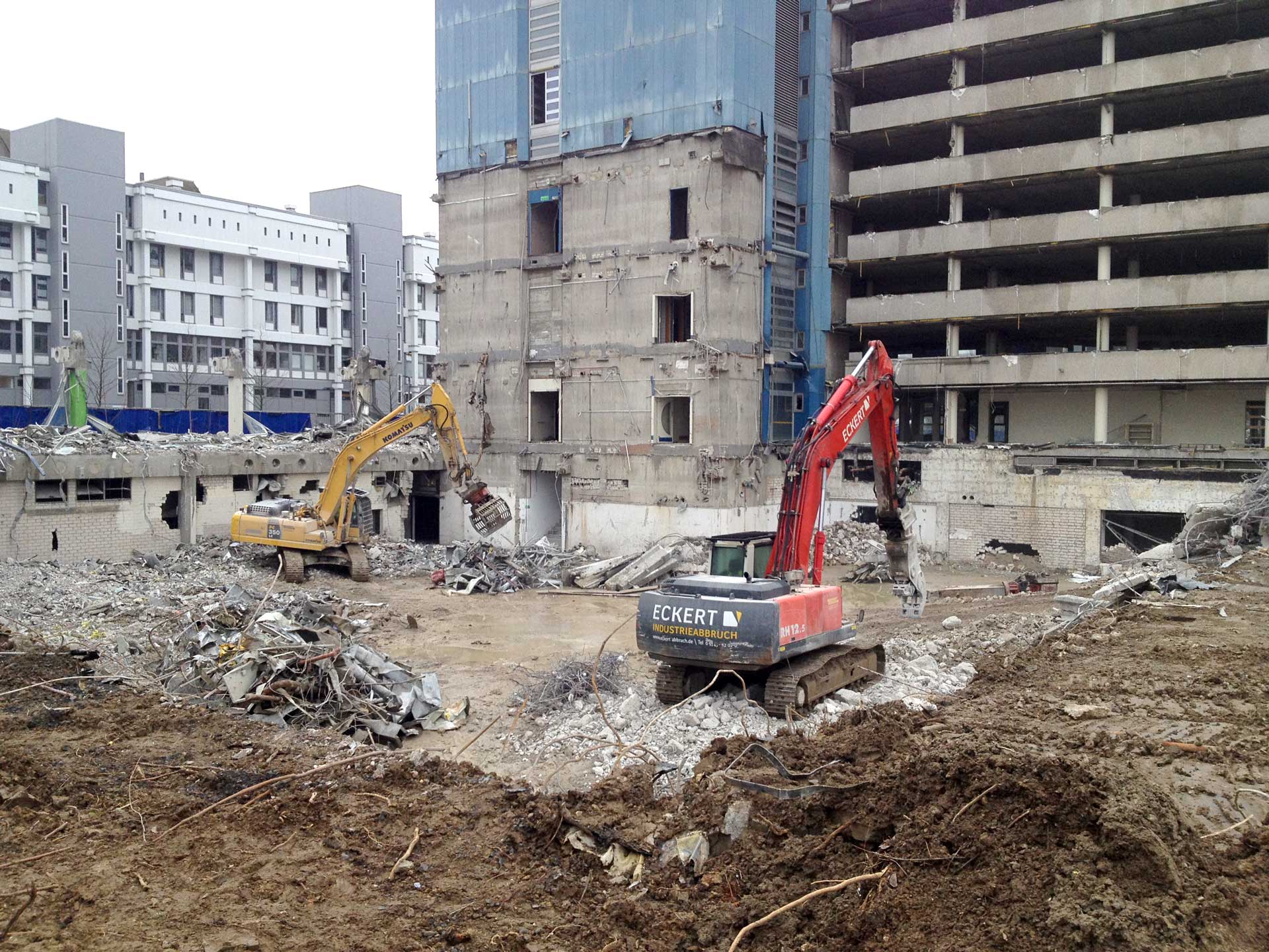 0035-SEB-Bank-Bagger-im-Einsatz  2014 / 15 Frankfurt a. M. / SEB Bank