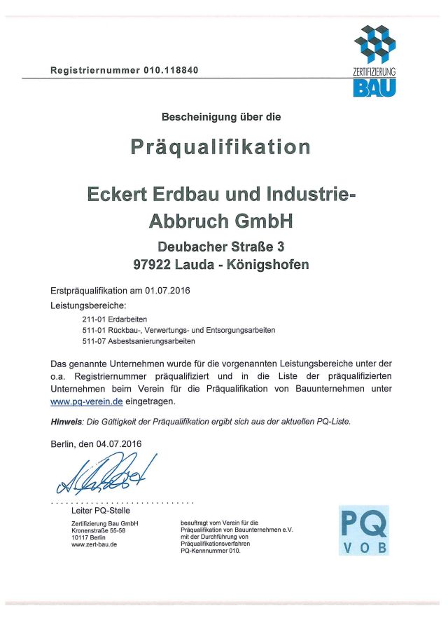 0035-Urkunde-Praequalifikation-2016-3a23ebd8 Eckert Industrieabbruch und Spezialabbruch